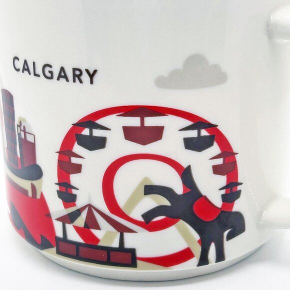 Starbucks Calgary You Are Here Collection 14 Oz Coffee Mug Alberta Canada - Picture 5 of 7